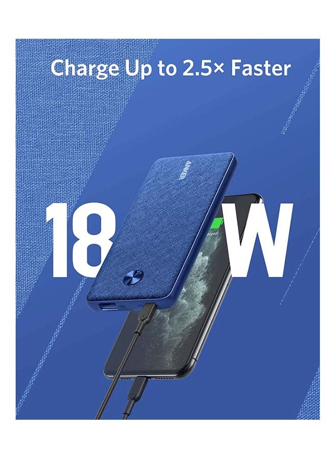 شاحن متنقل PowerCore III Sense بسعة 10000 مللي أمبير بمنفذ USB-C سعة 10000 مللي أمبير | أزرق شاحن متنقل PowerCore III Sense بسعة 10000 مللي أمبير بمنفذ USB-C سعة 10000 مللي أمبير | أزرق